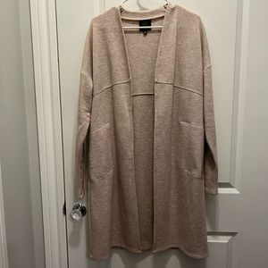 Gentle fawn open front cardigan. Oatmeal color, size small.